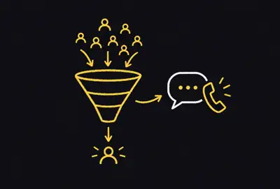 Lead funnel doodle
