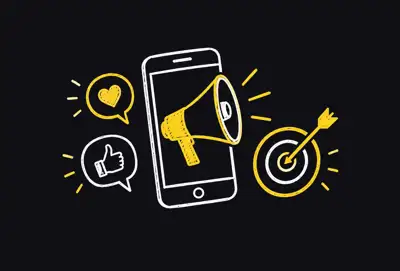 Social media ads doodle
